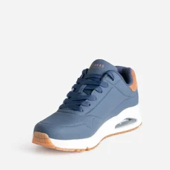 Tennis SKECHERS bleu marine bi-matière