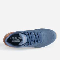 Tennis SKECHERS bleu marine bi-matière