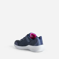 Tennis SKECHERS bleu pailleté en mesh