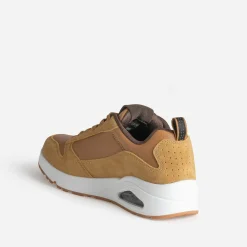 Tennis SKECHERS camel bi-matière