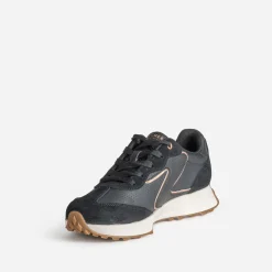 Tennis SKECHERS noire bi-matière