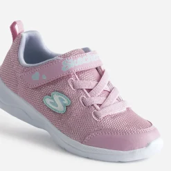 Tennis SKECHERS rose mesh pailleté
