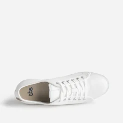 Tennis TBS cuir blanc