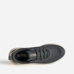 Tennis TBS noire mesh détails cuivrés