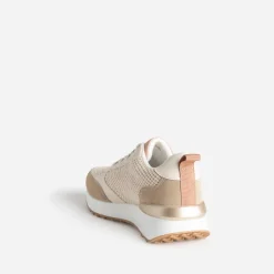 Tennis TEXTO beige bi-matière