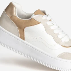 Tennis TEXTO blanc, gris, beige