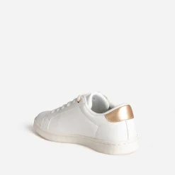 Tennis TEXTO blanche broderies exclusives fleurs