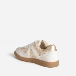 Tennis TEXTO blanche et raphia