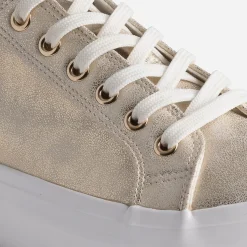 Tennis TEXTO dorée à semelle épaisse