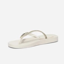 Tong IPANEMA beige à brides pailletées