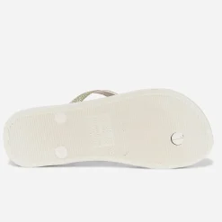 Tong IPANEMA beige à brides pailletées