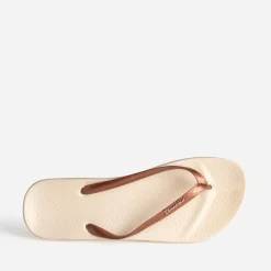Tong IPANEMA beige brides marron