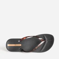 Tong IPANEMA noire brides écaille