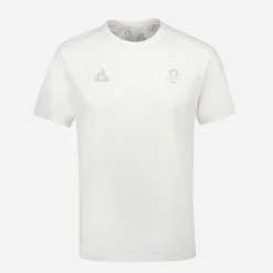 T-shirt LE COQ SPORTIF écru détails sport
