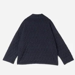 Veste kimono TEXTO marine matelassée